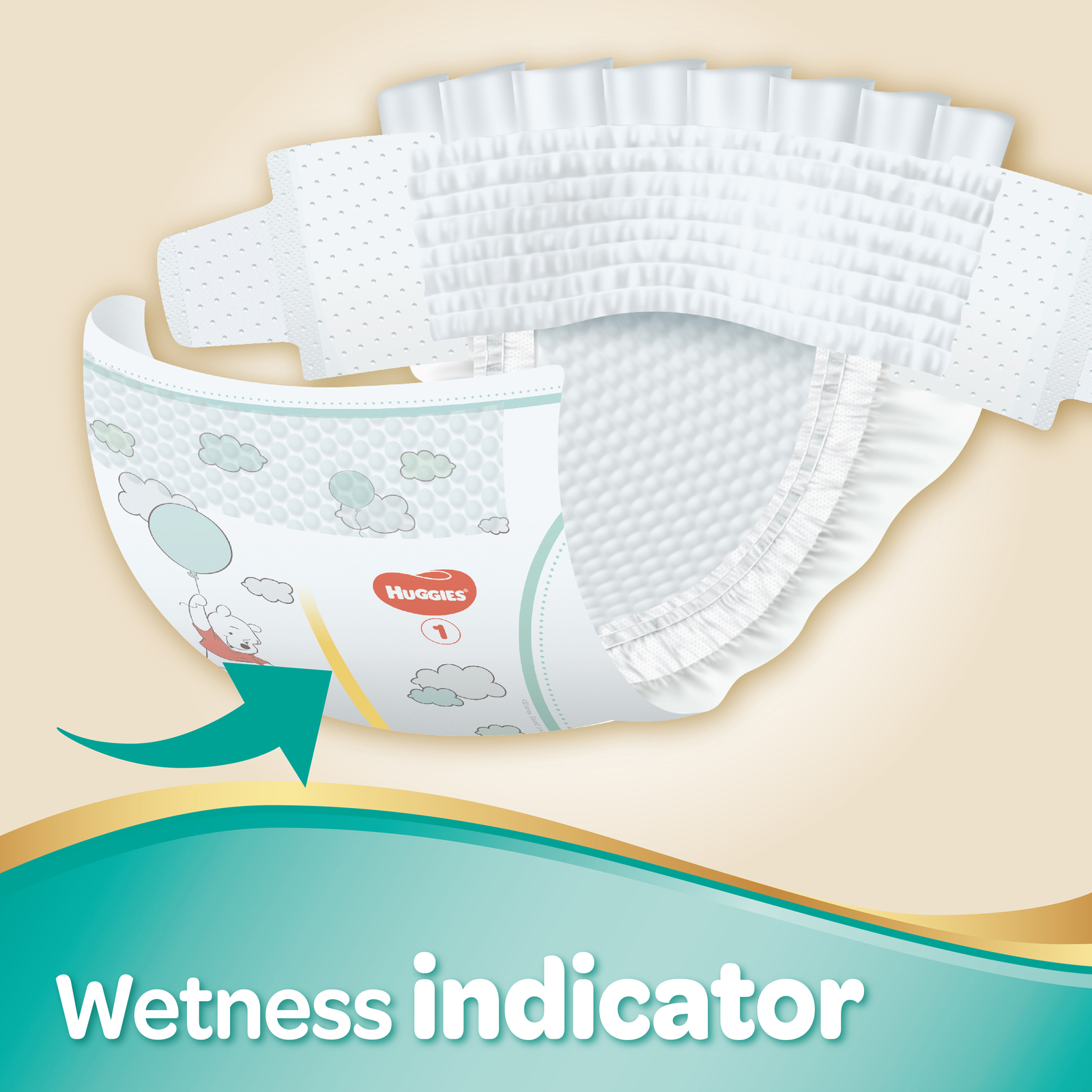 Huggies Ultimate Nappies Bulk Value Box - Size 1 Newborn (216) image