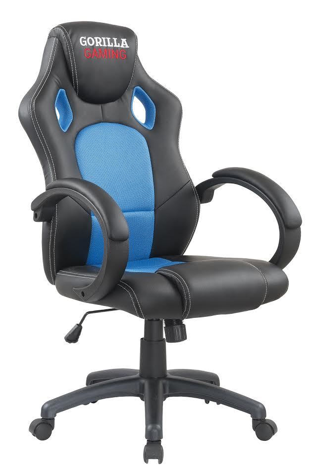 Gorilla Gaming Chair - Blue & Black for image