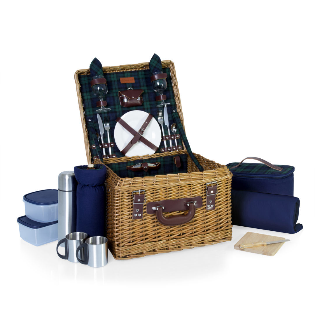Canterbury Ultimate Picnic Basket Navy/Green Tartan at Mighty Ape NZ