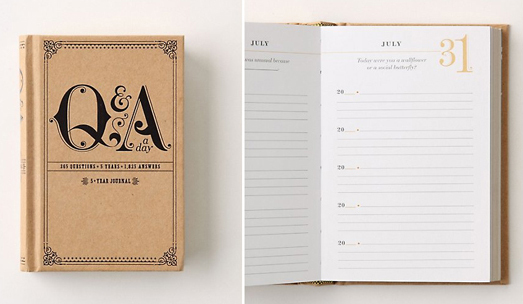 Q&A a Day: 5-Year Journal on Hardback by Potter Gift