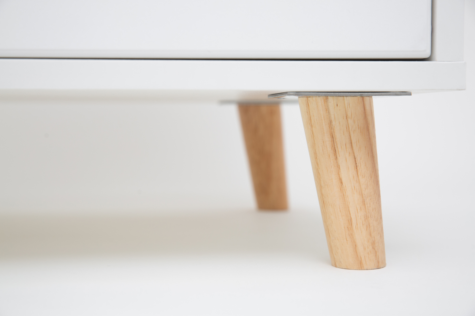 Bedside Table Nightstand - White image