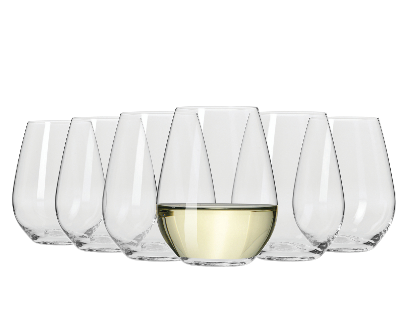 Krosno Vinoteca Stemless White Wine Set of 6 400ml at Mighty Ape NZ