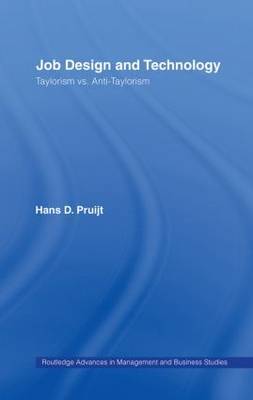 Job Design and Technology by Hans D. Pruijt image