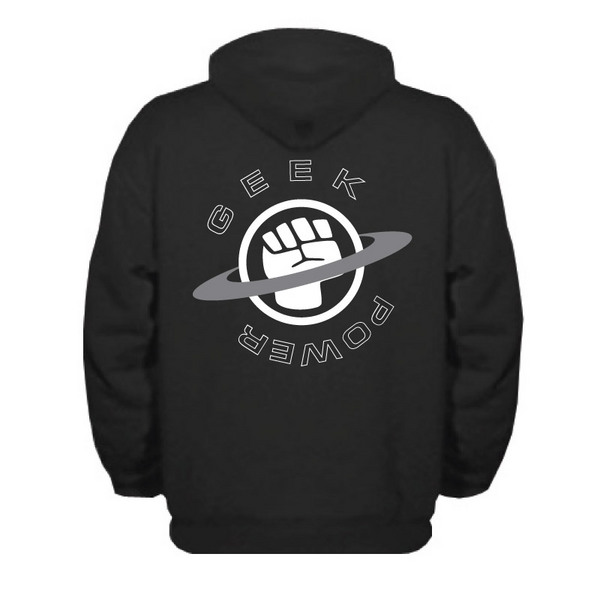 Geek Power - Zip-Thru Hoodie (Black)