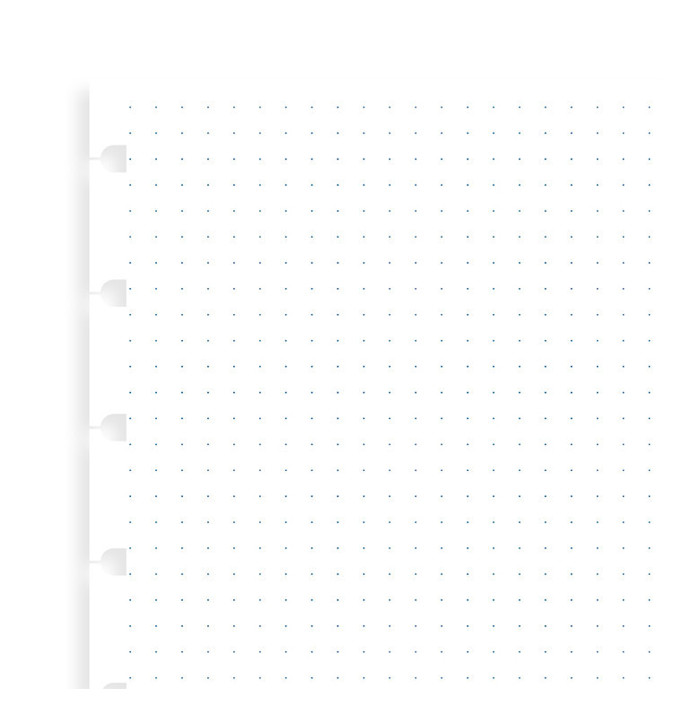 Filofax: A5 Notebook Grid Dot Journal Refill Paper