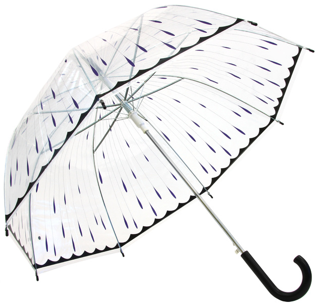 Raindrops Clear Umbrella Assorted Colours at Mighty Ape NZ