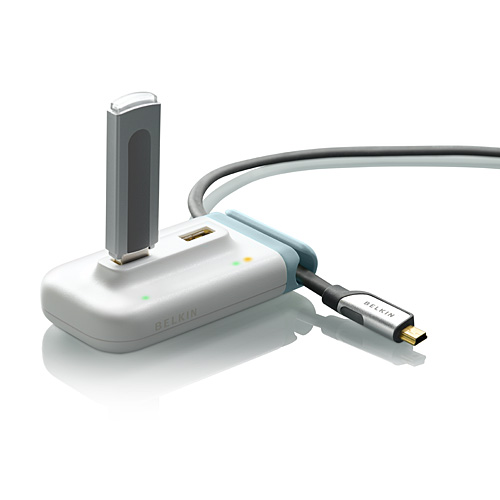 Belkin 4 Port White USB2.0 Plus Hub image