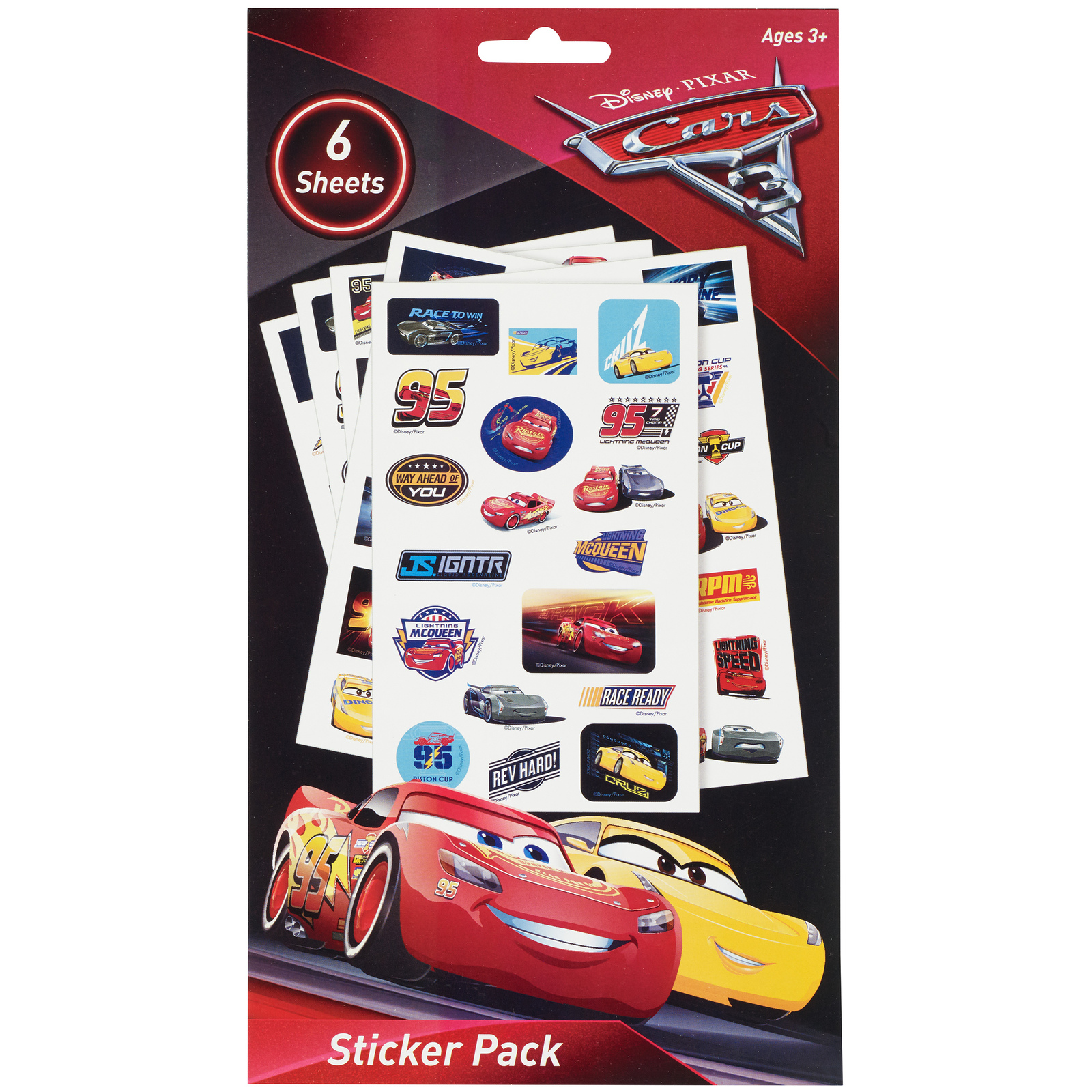 Disney Cars 3 6pg Sticker Book