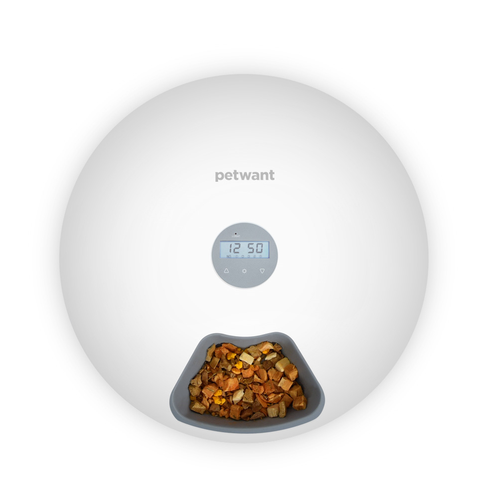 Smart Automatic Pet Feeder 6-Grid 180ml (White) image