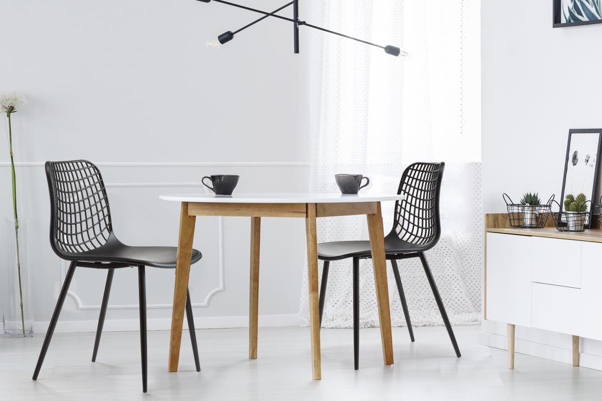 Buy Ovela Leerdam Dining Chairs Black (Set of 2) at Mighty Ape NZ