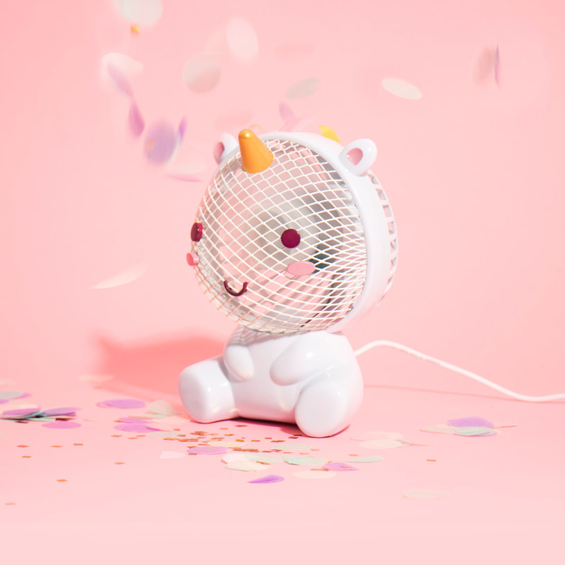 Elodie Unicorn USB Fan