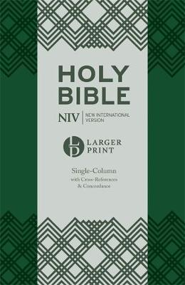 NIV Larger Print Compact Single Column Reference Bible by New International Version image
