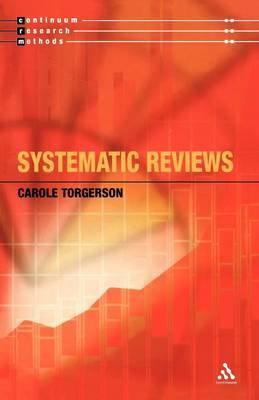 Systematic Reviews and Meta-Analysis by Carole Torgerson image