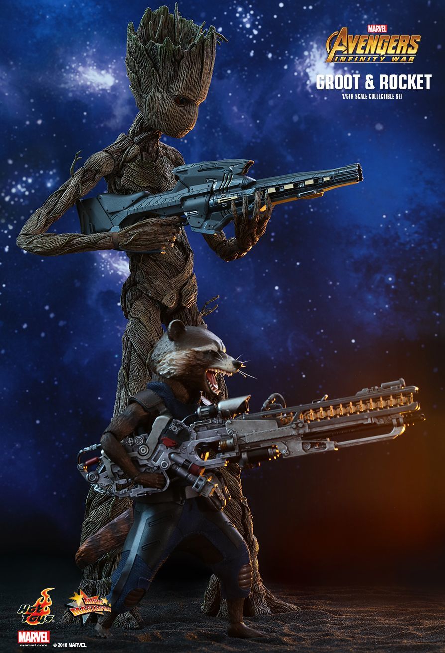 Groot & Rocket - 12" Articulated Figure Set image