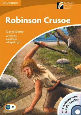 Robinson Crusoe Level 4 Intermediate American English Book with CD-ROM and Audio CDs (2) Pack: Level 4 by Daniel Defoe image