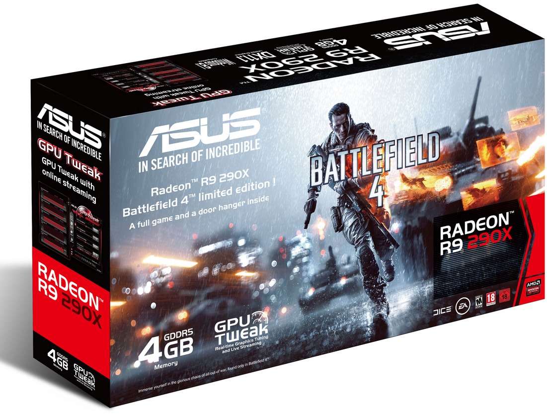 Asus Radeon R9 290X 4GB Graphics Card image