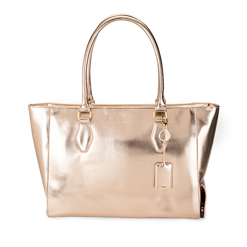 Blush: Insulated Wine Tote - (Rose Gold)