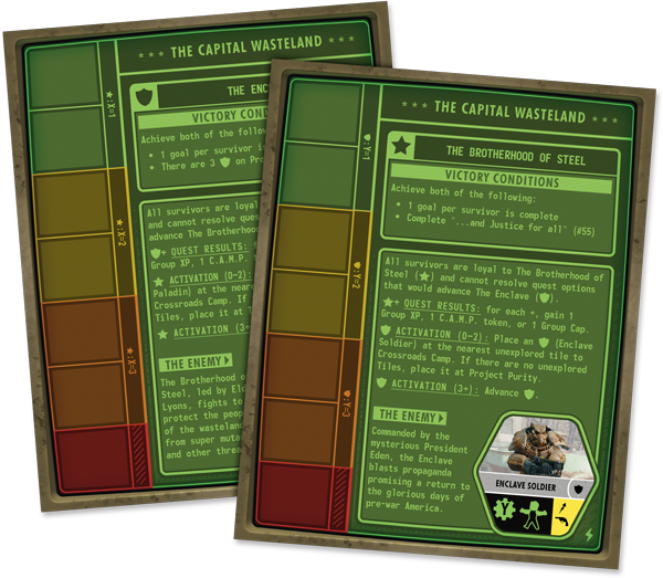 Fallout: The Board Game - Atomic Bonds Cooperative Upgrade Pack image