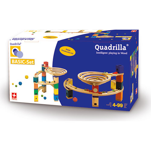 Quadrilla Wood Marble Run Set - Basic 99pc image