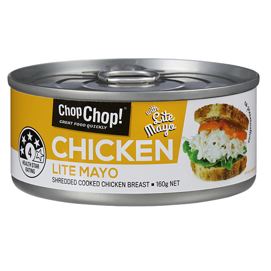Chop Chop: Shredded Chicken with Lite Mayo 160g (12 Pack) image