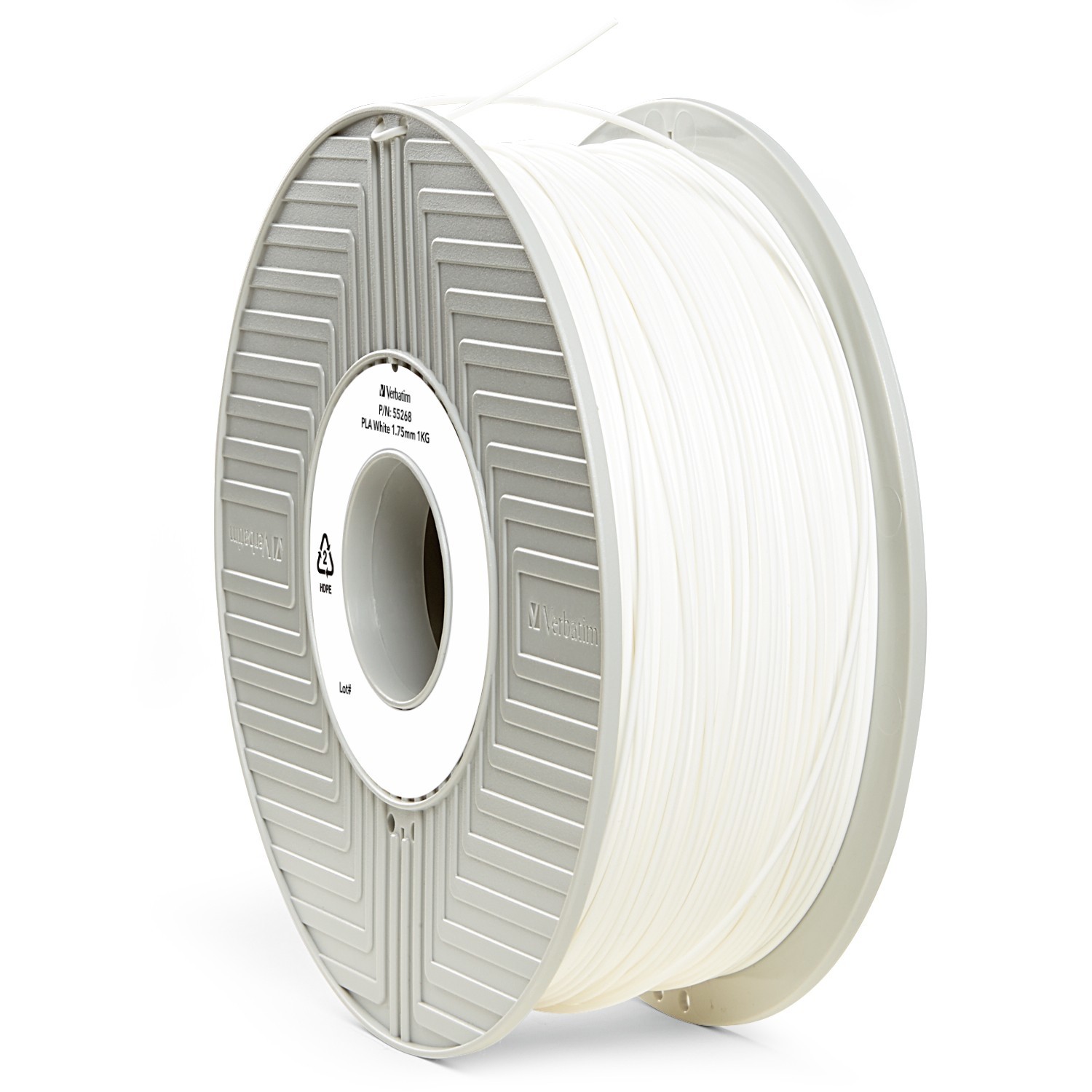 Verbatim 3D Printer PLA 1.75mm Filament - 1kg (White) image