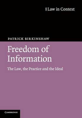 Freedom of Information by Patrick Birkinshaw image