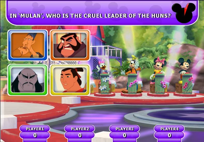 Disney Think Fast + 4 Buzzers for PS2 image