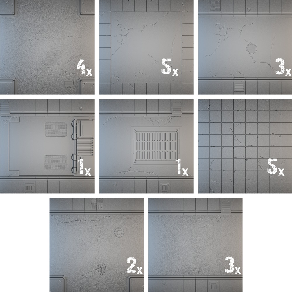 Tablescapes Tiles: Urban Streets - Clean (24 tile set) image