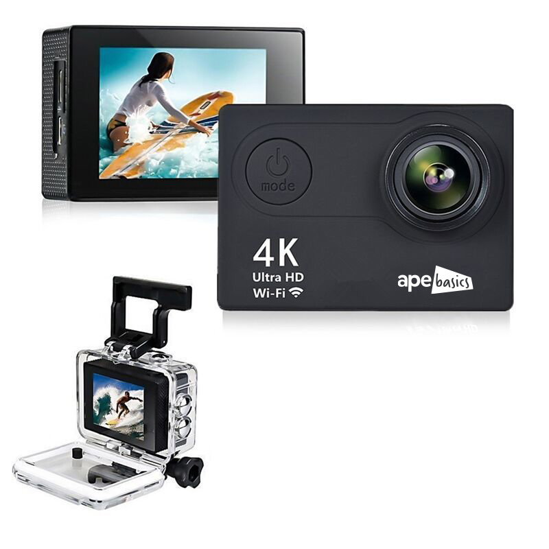 Ape Basics 4K Action Sport Camera with accessories kit