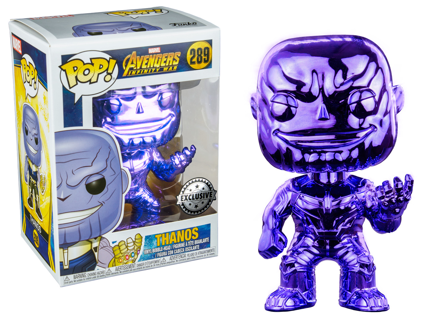 Avengers: Infinity War - Thanos (Dark Purple Chrome) Pop! Vinyl Figure image
