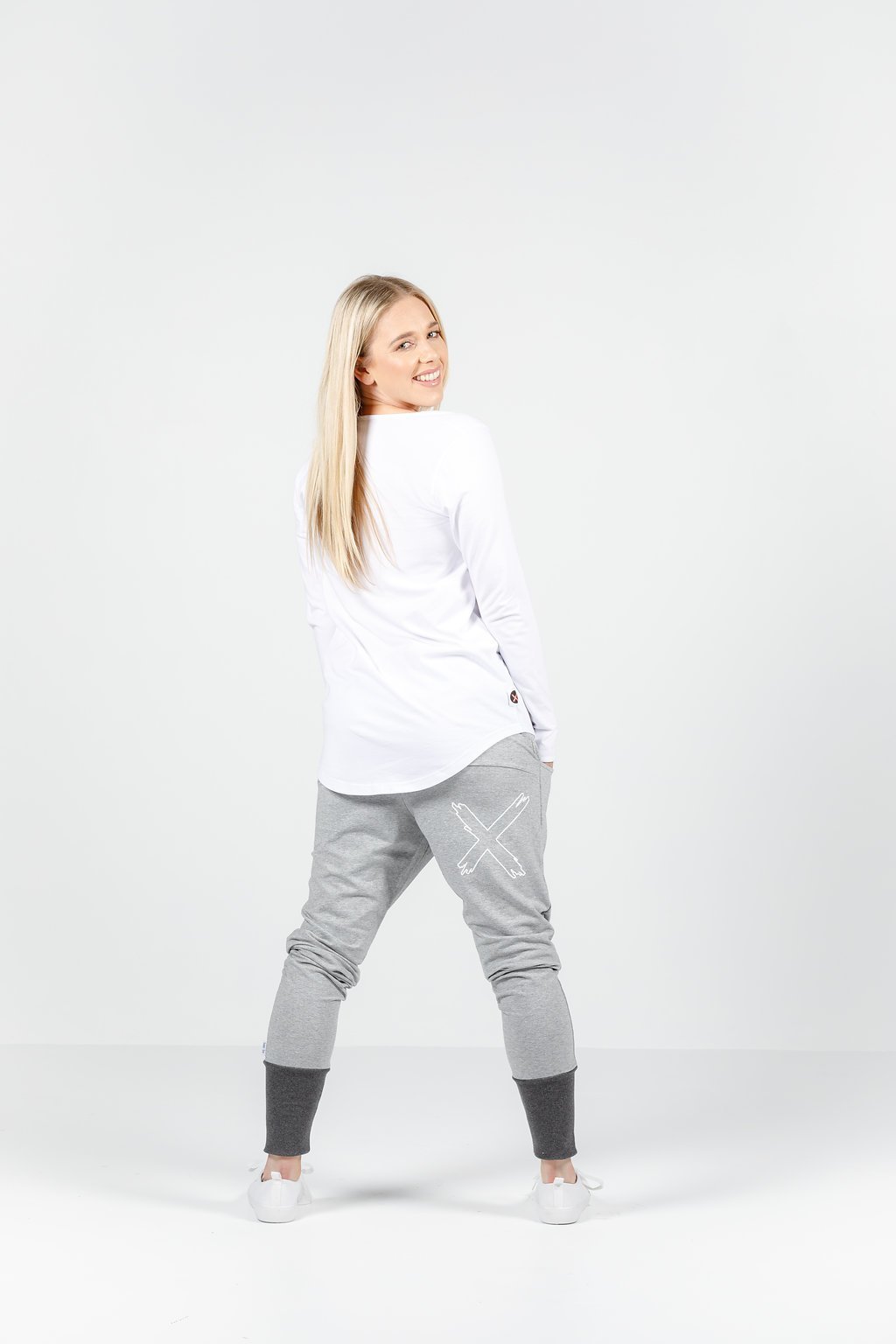 Home-Lee: Apartment Pants - Grey With Charcoal Cuff - 6 image