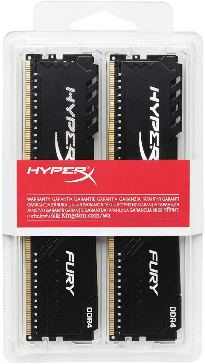 2x8GB Kingston HyperX Fury DDR4 2666MHz Gaming RAM image