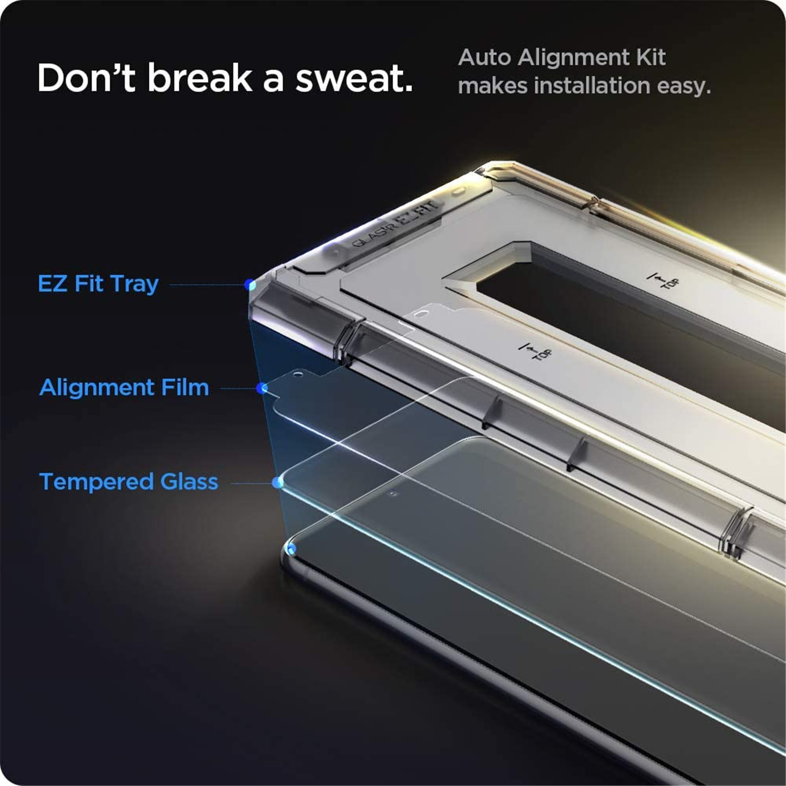 Spigen Premium Tempered Glass Screen Protector (2Pack) at Mighty