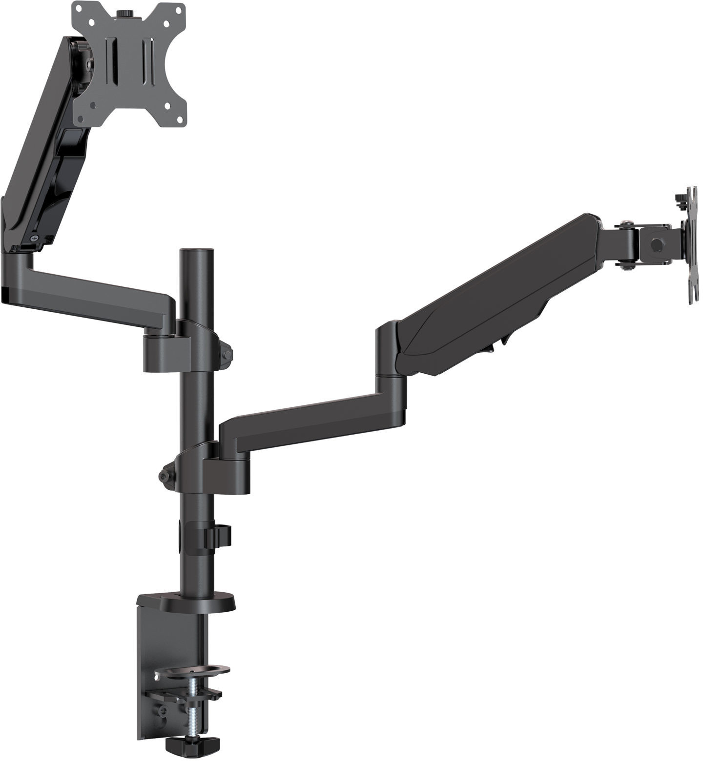 Brateck Full Extension Gas Spring Dual Monitor Arm at Mighty Ape NZ