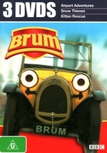 Brum - 3 DVDs (Airport Adventures / Snow Thieves / Kitten Rescue) (3 Disc Set) on DVD Brum - 3 DVDs (Airport Adventures / Snow Thieves / Kitten Rescue) (3 Disc Set) on DVD