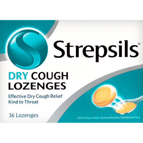 Buy Strepsils Dry Cough Lozenges (36's) at Mighty Ape NZ
