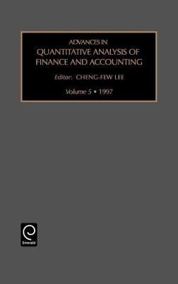 Advances in Quantitative Analysis of Finance and Accounting on Hardback