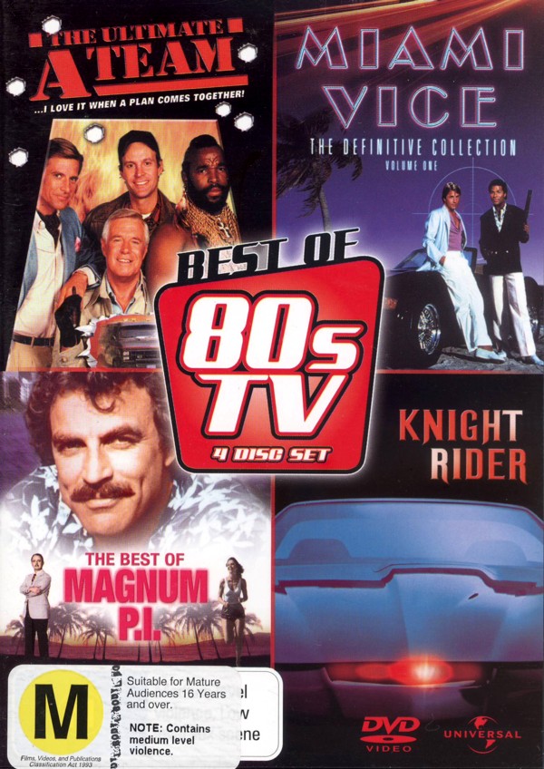 Best Of 80's TV, The (A-Team / Miami Vice / Knight Rider / Magnum P.I.) (4 Disc Set) on DVD image
