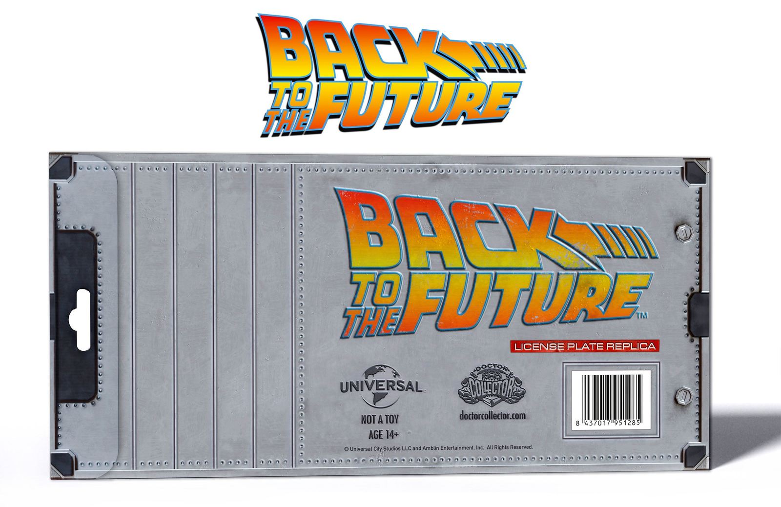 "Outatime" DeLorean - 1/1 License Plate Replica image