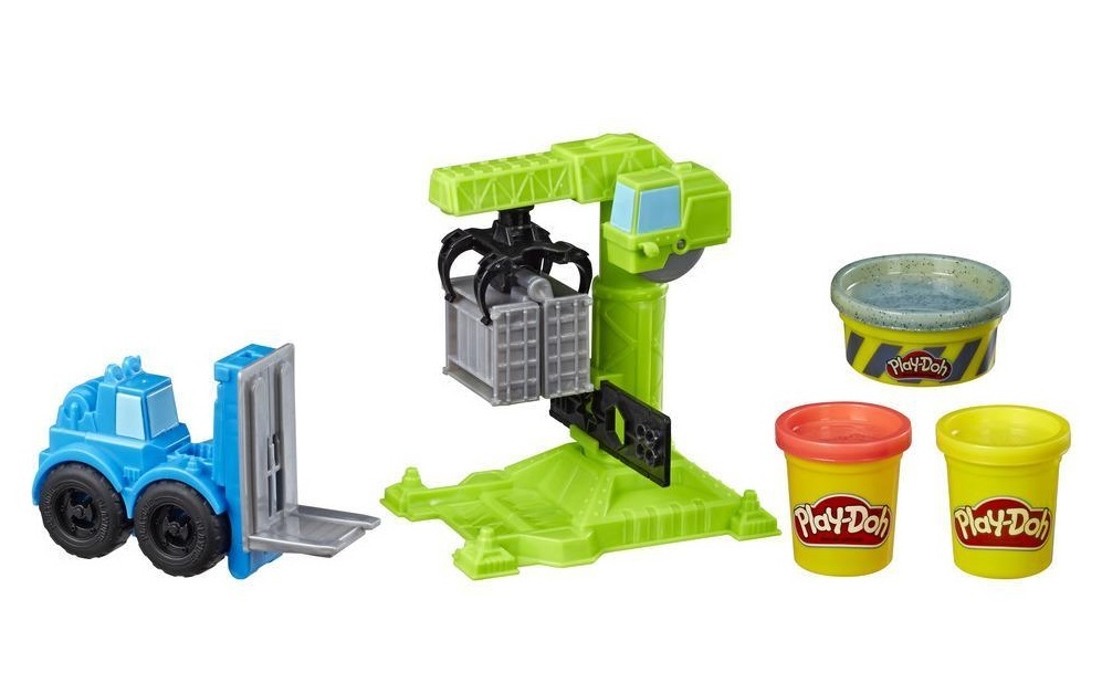 Play-Doh: Wheels - Crane & Forklift Playset image