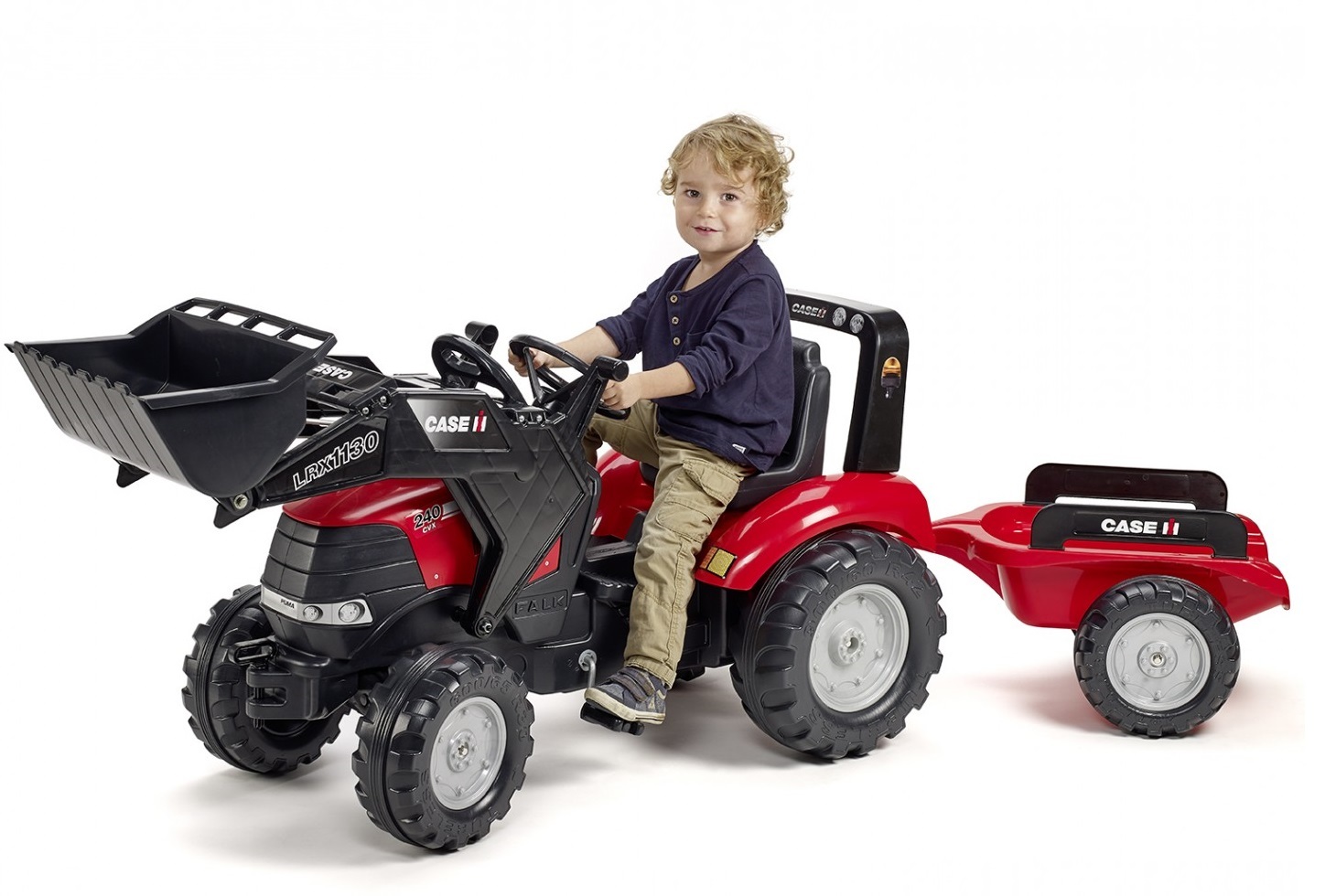 Falk: Case IH Puma Pedal Tractor - Front Loader with Trailer image