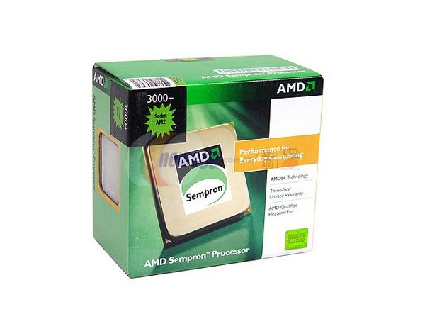 AMD 35W Sempron EE 3000+ 256KB 64Bit SKT AM2 1600MHZ Hyper Transport image