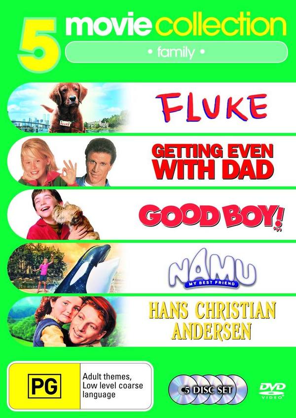 Fluke/Good Boy/Namu My Best Friend/Hans Christian Anderson/Getting Even with Dad (5 Disc Set) on DVD image