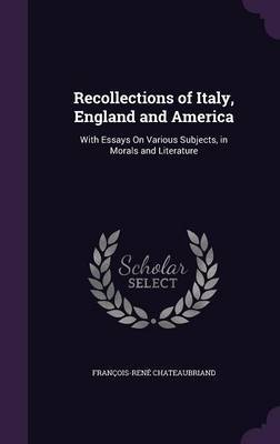 Recollections of Italy, England and America image