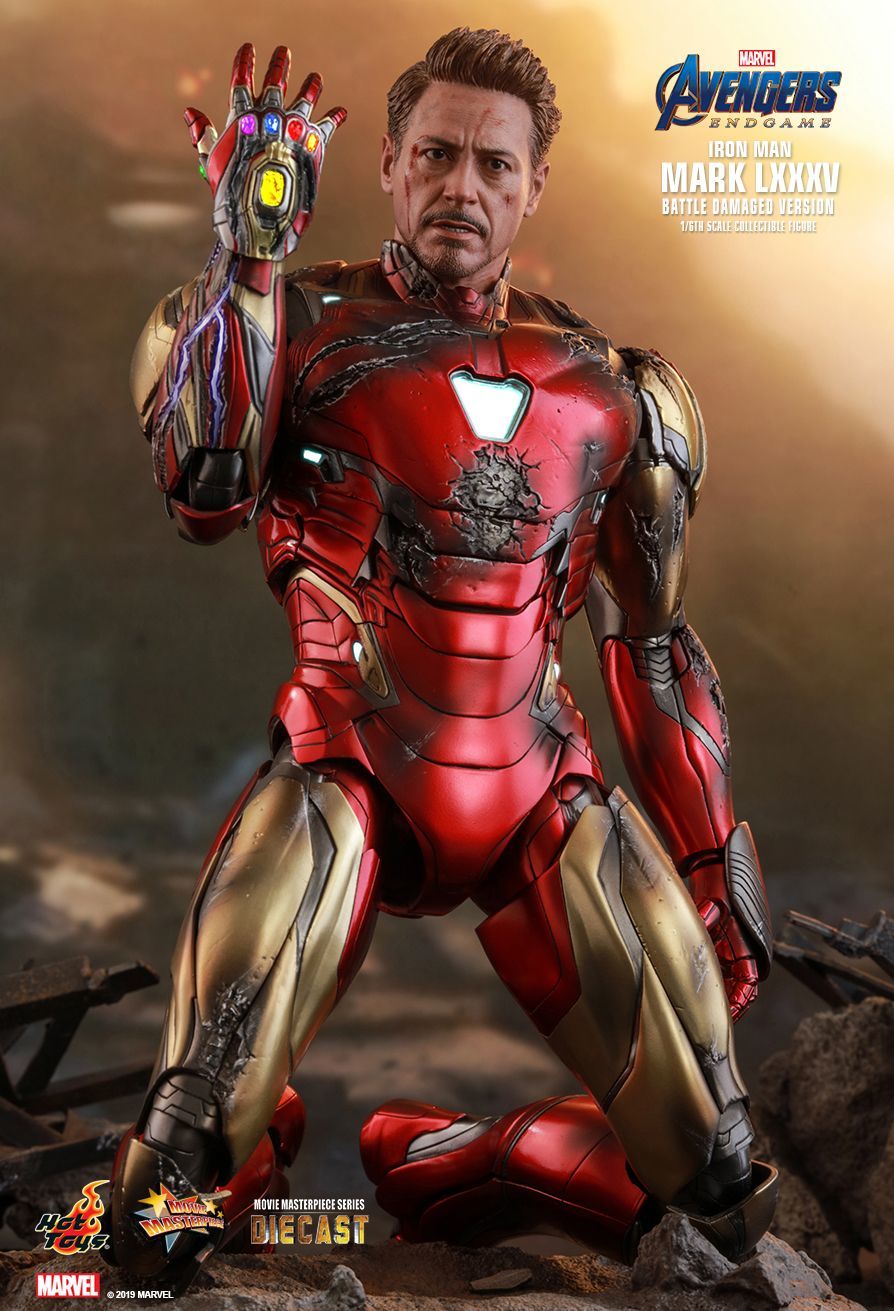 Avengers: Endgame - Iron Man Mk. LXXXV (Battle Damaged Ver.) - 12" Articulated Figure