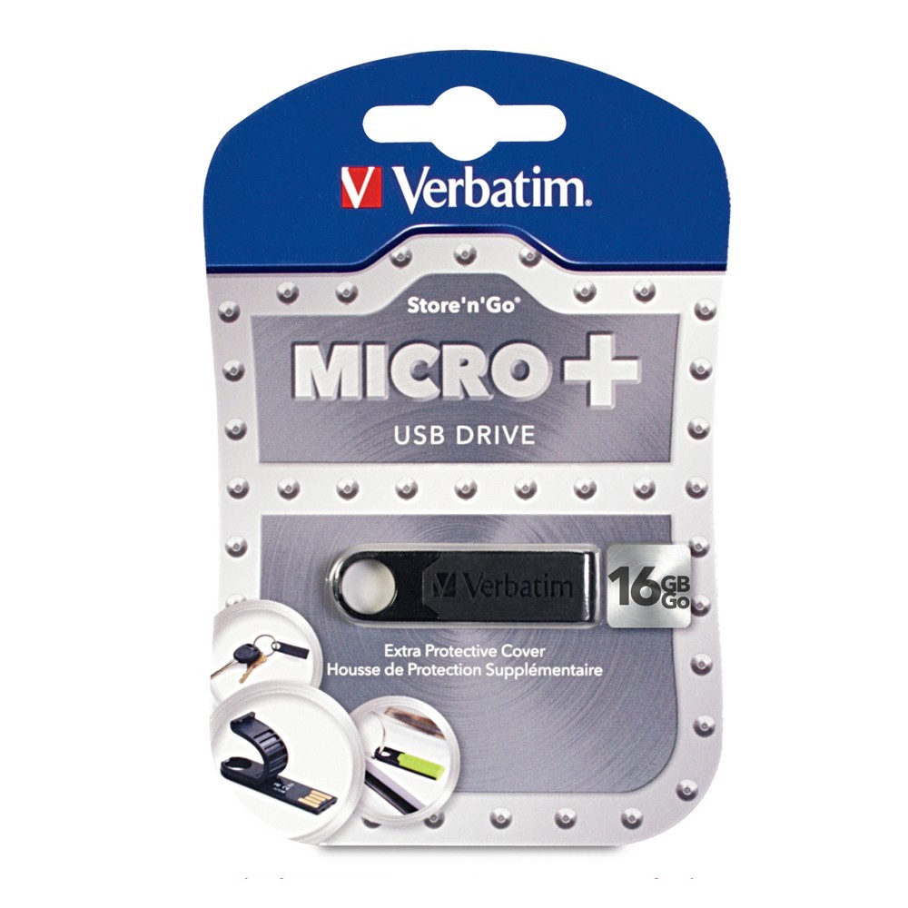 Verbatim Store'n'Go Micro+ USB Drive - 16GB (Black) image