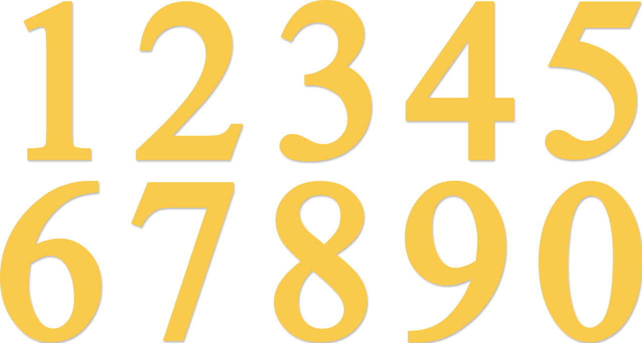 Buy Decorative Die Numbers at Mighty Ape NZ