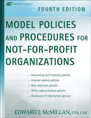 Model Policies and Procedures for Not-for-Profit Organizations by Edward J McMillan image