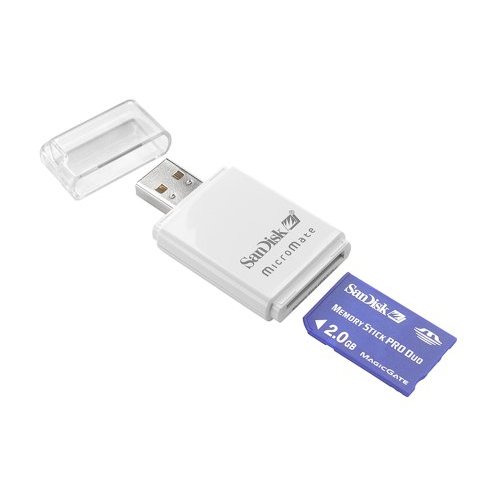 SanDisk MemoryStick Pro Duo 2GB with MicroMate Reader image