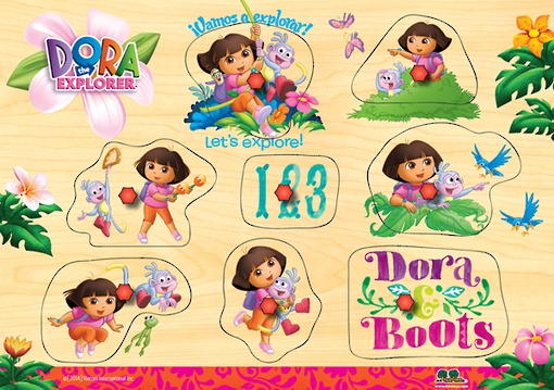 Dora Wooden Puzzle - Let's Explore